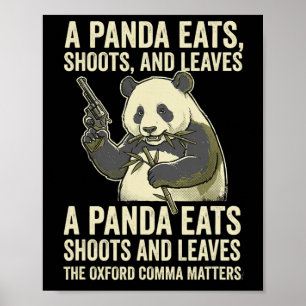 Poster Professeur d'anglais Grammaire Ponctuation Humour 