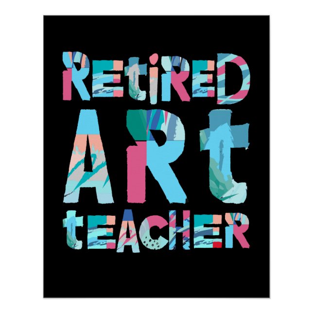 Poster Professeur d'art à la retraite (Devant)