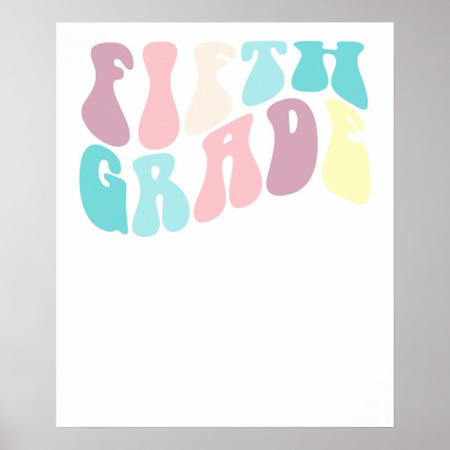 Poster professeur de cinquième (Devant)