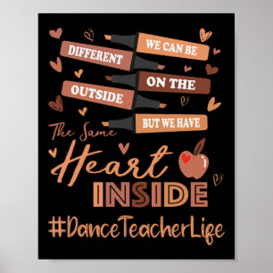 Poster Professeur de danse Nous pouvons être différents M