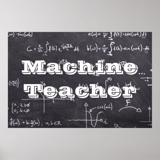 Poster Professeur de Machine (Devant)