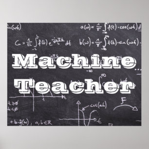 Poster Professeur de machine