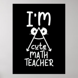 Poster Professeur de mathématiques Je suis enseignant de