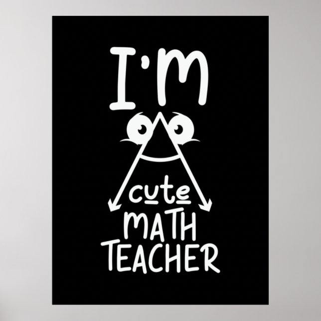 Poster Professeur de mathématiques Je suis enseignant de  (Devant)