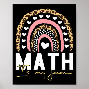 Poster Professeur de mathématiques - Math is My Jam Retou