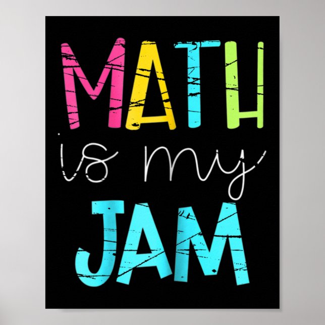 Poster Professeur De Maths De Retour À L'École (Devant)