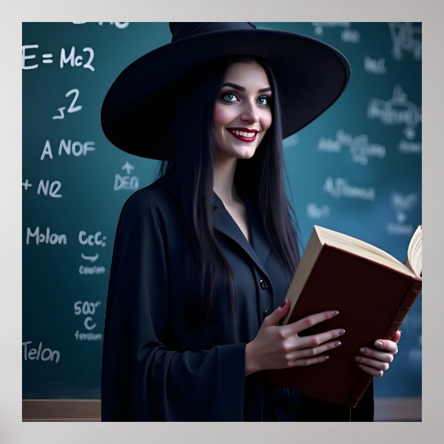 Poster Professeur de science de cuisine - Salle de classe (Devant)
