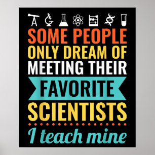 Poster PROFESSEUR DE SCIENCES Enseigner la biologie, la c