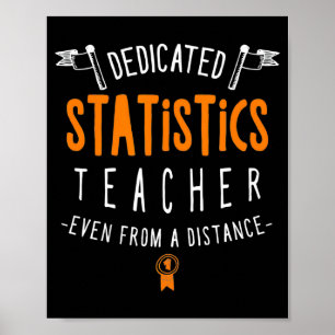 Poster Professeur de statistiques dévoué à l'apprentissag