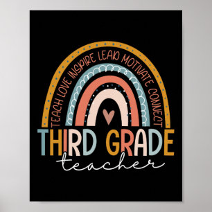 Poster Professeur de troisième année Enseigner Amour Insp