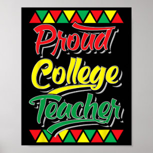 Poster Professeur d'université fier du Mois de l'histoire