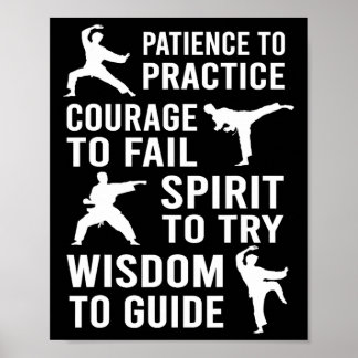 Poster Professeur Karate Étudiant Formation Pratique Kara