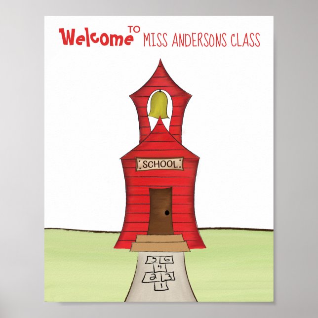 Poster Professeur Retour à l'école (Devant)