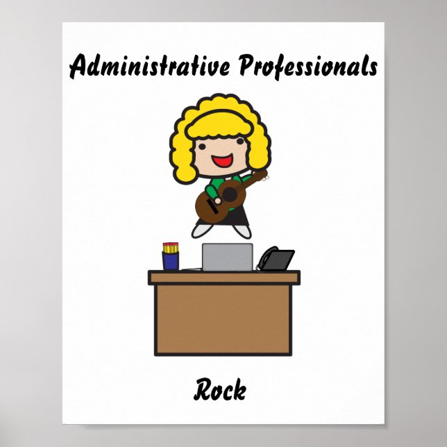 Poster Professionnels de l'administration Funny Personnal (Devant)