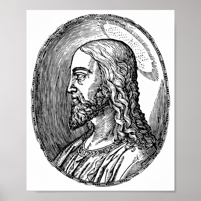 Poster Profil de Jésus Christ (Devant)
