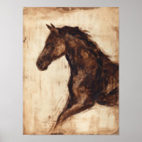 Profil du cheval sauvage Brown