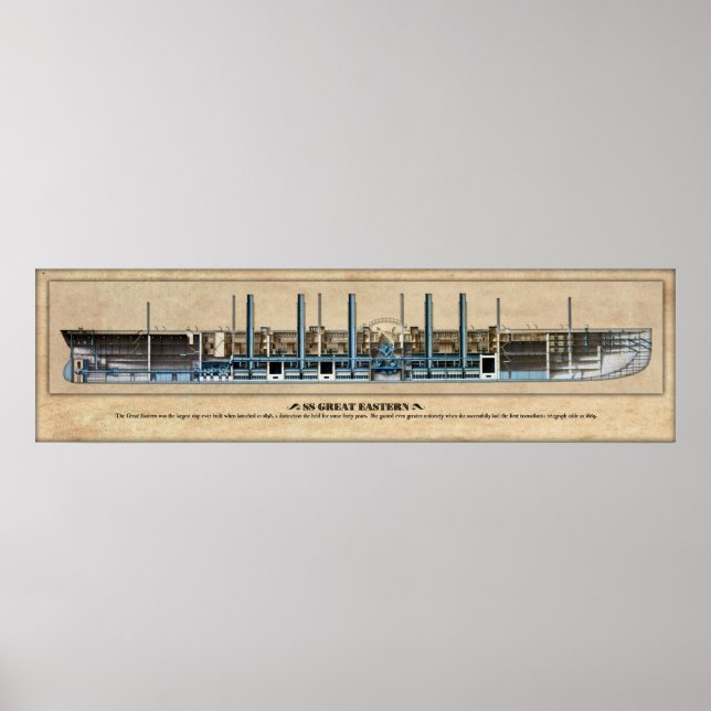 Poster Profil intérieur du Grand Est SS/Poster de Cutaway (Devant)