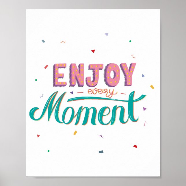 Poster Profitez de chaque moment (Devant)