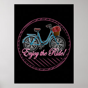 Poster Profitez De La Promenade Bicyclette