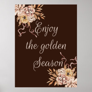 Poster Profitez de la saison d'or