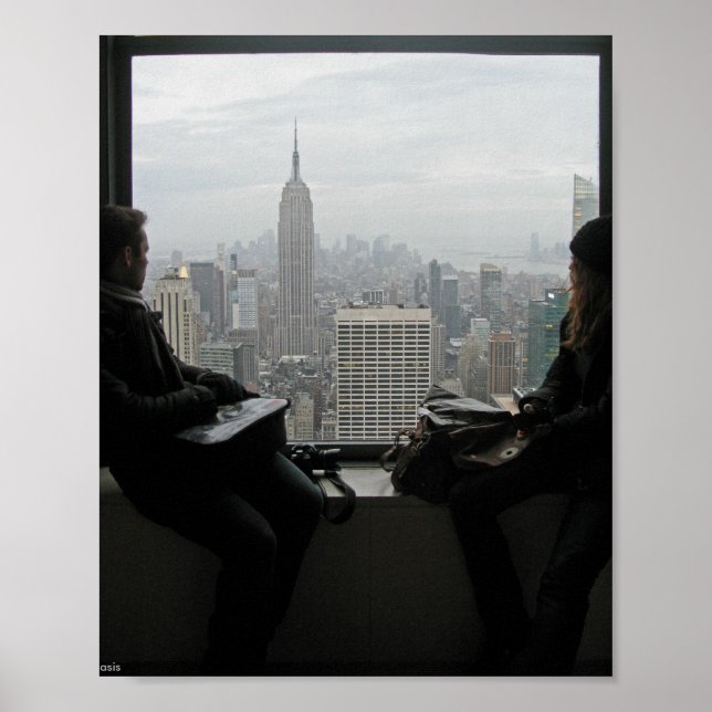 Poster Profitez de la vue Skyline de New York City (Devant)