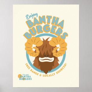 Poster Profitez des Burgers Bantha