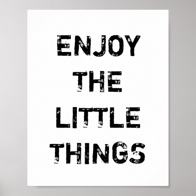 POSTER PROFITEZ DES PETITES CHOSES. (Devant)