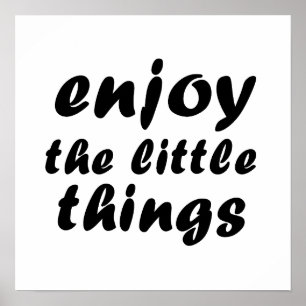 Poster Profitez des petites choses