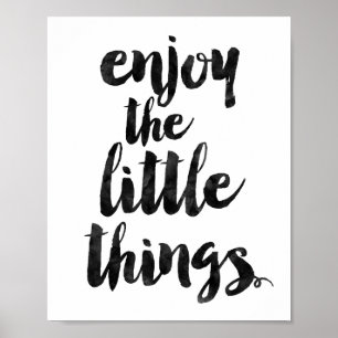 Poster Profitez des petites choses