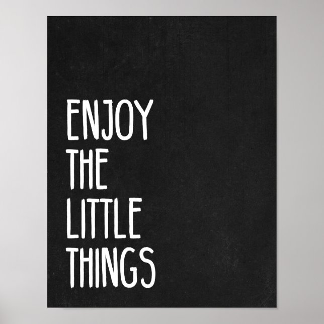 Poster Profitez des petites choses (Devant)