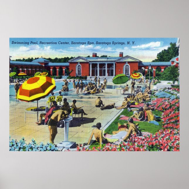 Poster Profitez du centre de loisirs Spa Saratoga (Devant)