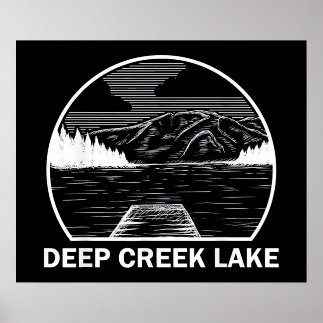 POSTER PROFONDE CREEK LAKE MARYLAND (Devant)