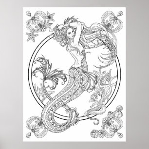 Poster Profondeurs : GRANDE coloration adulte de