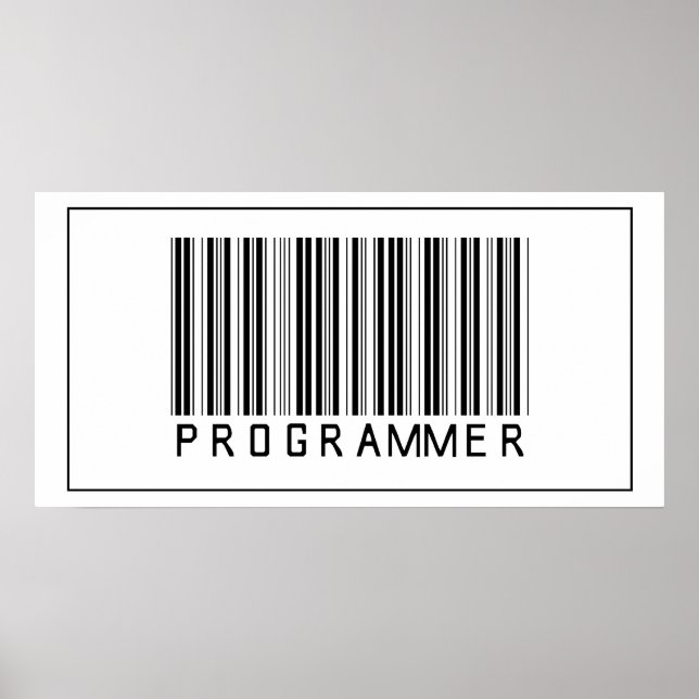 Poster Programmateur de code barre (Devant)
