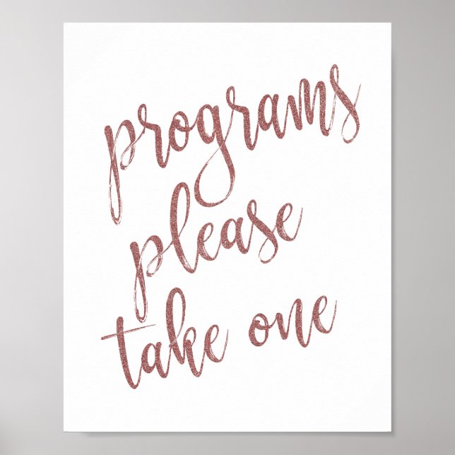Poster Programmes S'Il Vous Plaît Prendre Un Rose Gold Pa (Devant)