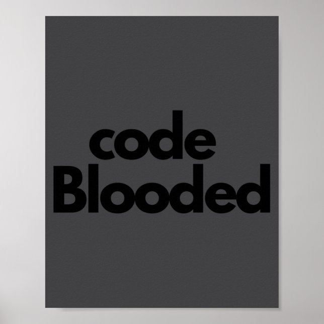 Poster Programmeur informatique codeur drôle  (Devant)
