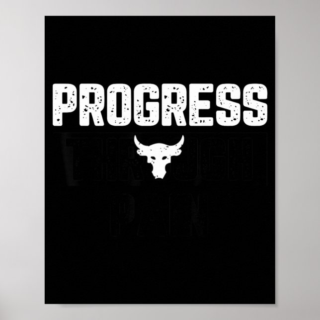 Poster Progrès à travers la douleur (Devant)