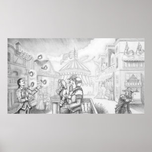 Poster Progrès Vanity Fair de pèlerins