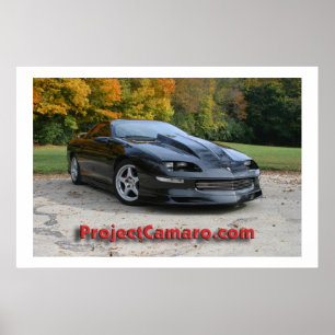 Poster ProjectCamaro.com Camaro noir