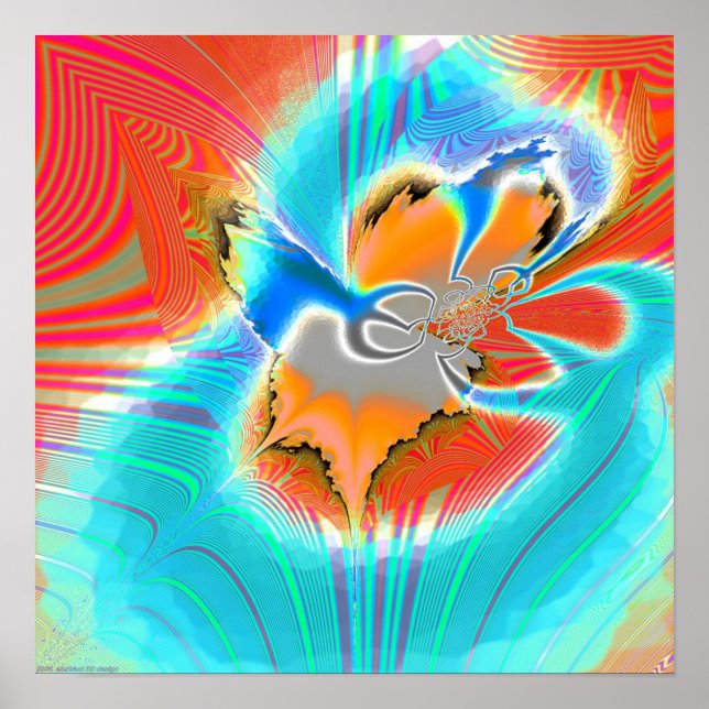 Poster Projection fractale 1.4c (Devant)