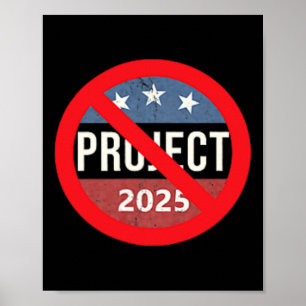 Poster Projet 2025 Anti Trump 2 Side Back & ; Front