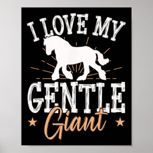 Poster Projet De Mème De Cheval Pour Un Pilote De Clydesd