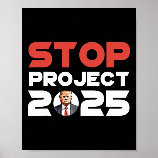 Poster Projet Trump 2025 contre Trump Patriotique (Devant)