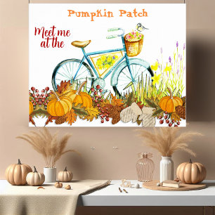 Poster  Promenade à vélo dans les couleurs d'automne de l