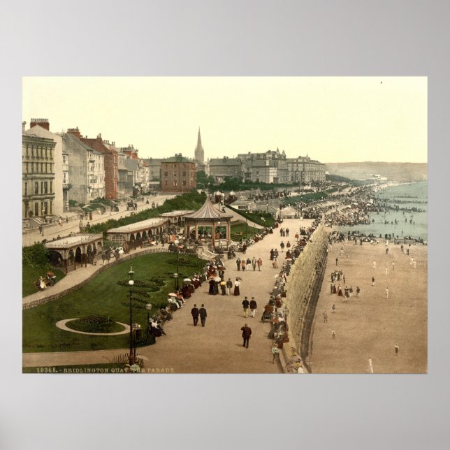 Poster Promenade, Bridlington, Yorkshire, Angleterre (Devant)