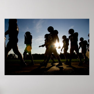 Poster Promenade de football