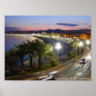 Poster / "Promenade des Anglais" in Nice,