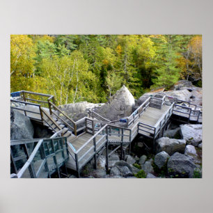 Poster Promenade des grottes polaires, Plymouth, New Hamp