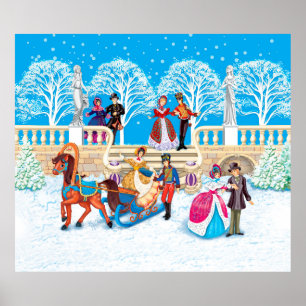 Poster Promenade hivernale