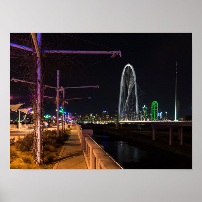 Poster Promenade nocturne de Dallas (Devant)